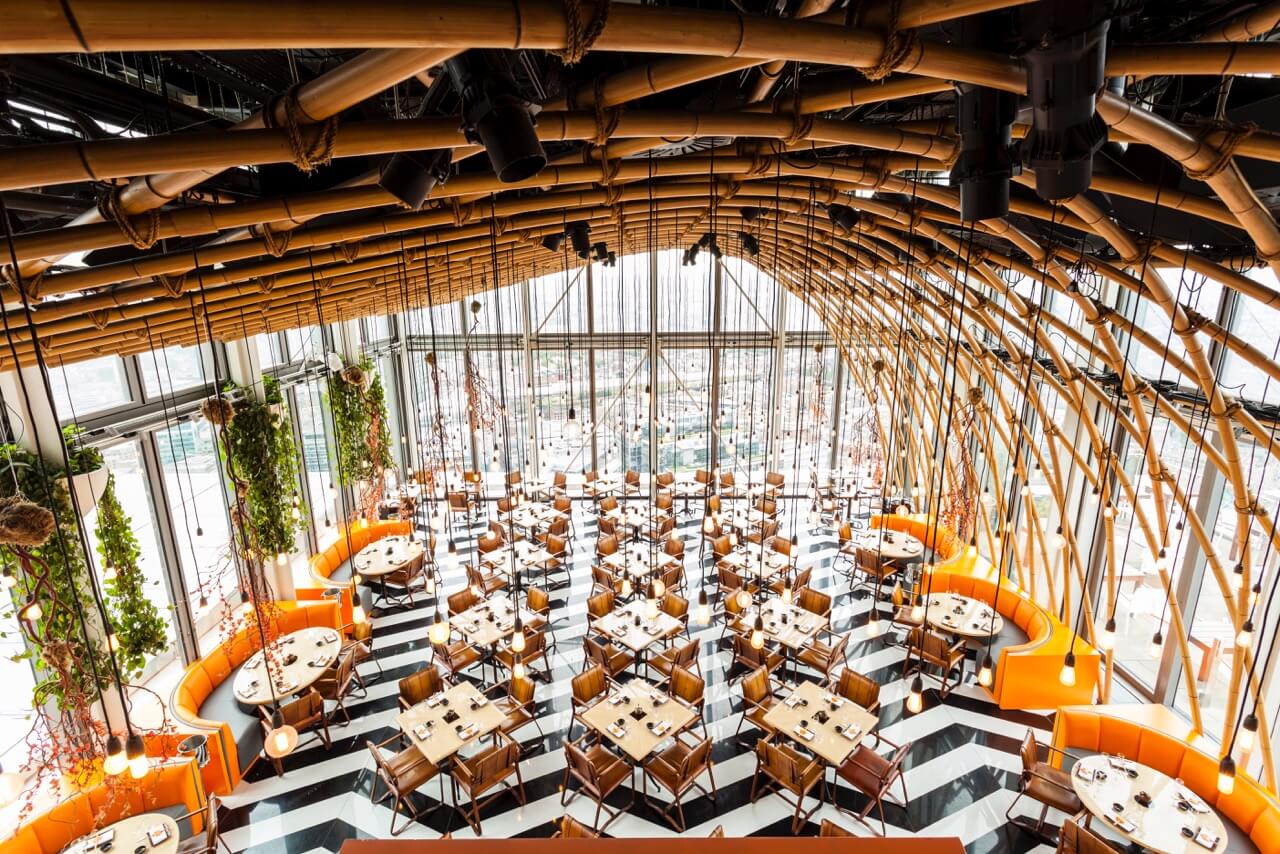 Sushisamba Interior aerial